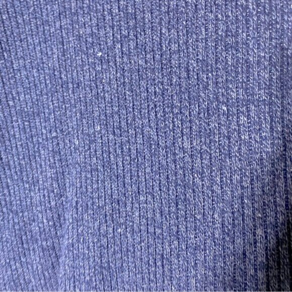 Vintage Northern Reflections Cottage Essentials Blue Ribbed Knit V Nk Sweater M - Picture 7 of 15